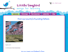 Tablet Screenshot of littlesongbird.com